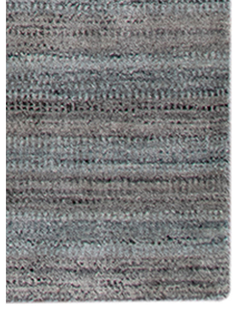 Rufina Handmade Wool Blend Area Rug, Gray/Blue, 3'x5'
