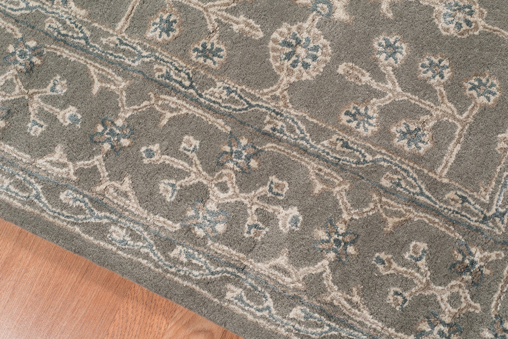 Amer Rugs Urban UR-1 Steel Blue Gray Hand-tufted - 8'x11' Rectangle Area Rug