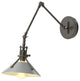 Henry Sconce, Dark Smoke Finish, Vintage Platinum Accents