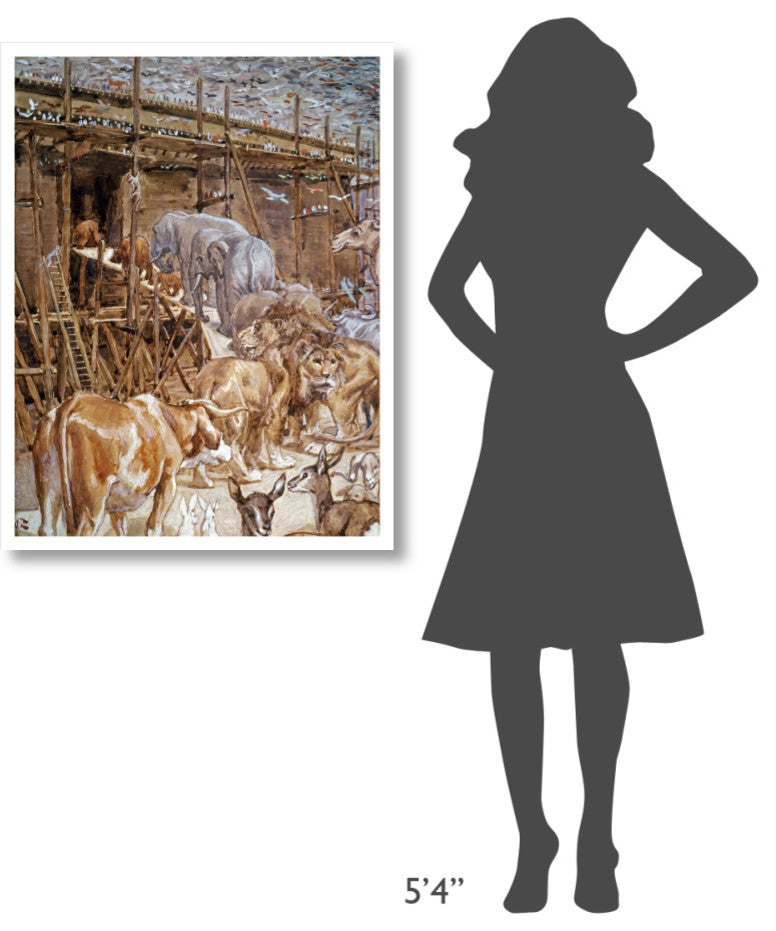 "The Animals Enter the Ark" Digital Paper Print by James Tissot, 29"x38"