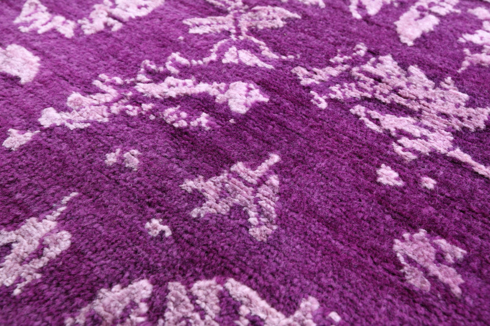 8' 11" X 12' 3" Persian Wool and Silk Hand Knotted Rug Q11762