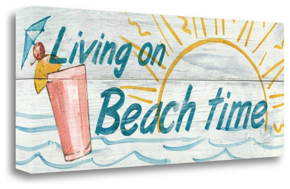 "Living On Beach Time - In Color" By Avery Tillmon, Gallery Wrap Canvas