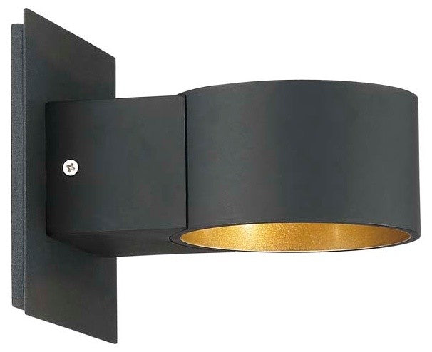 Lacapo LED Wall Sconce, Black Matte