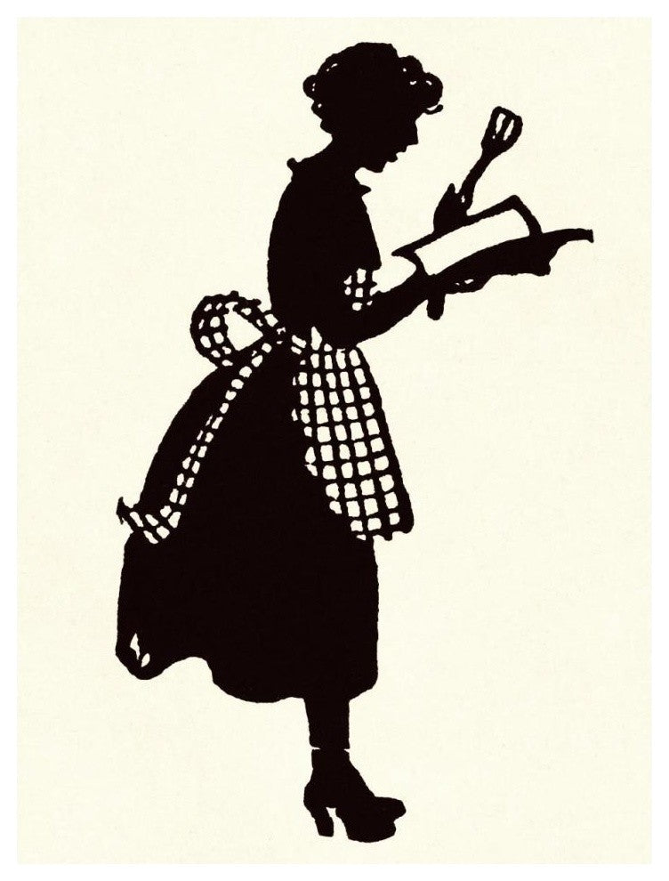 "Homemaker Reads a Recipe Book" Digital Paper Print by Maxfield Parrish, 32"x42"