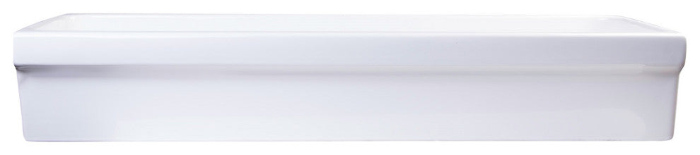 ALFI brand AB48TR 48" White Above Mount Fireclay Bath Trough Sink