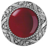 Victorian Jewel Knob Antique Brass, Blue Sodalite Natural Stone, Antique Pewter,