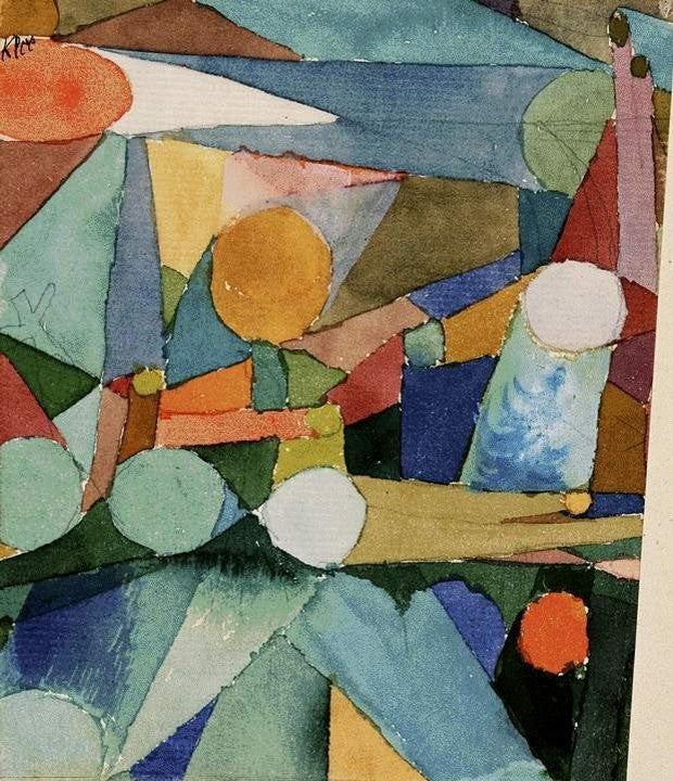 Paul Klee Colour Shapes, 20"x25" Wall Decal