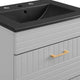 Daybreak 24" Bathroom Vanity, Light Gray Black