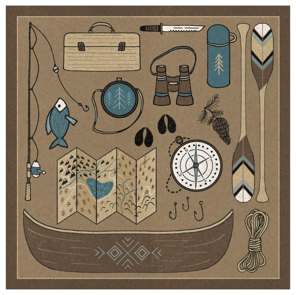 "The Great Outdoors VI" Digital Paper Print by Laura Marshall, 20"x20"
