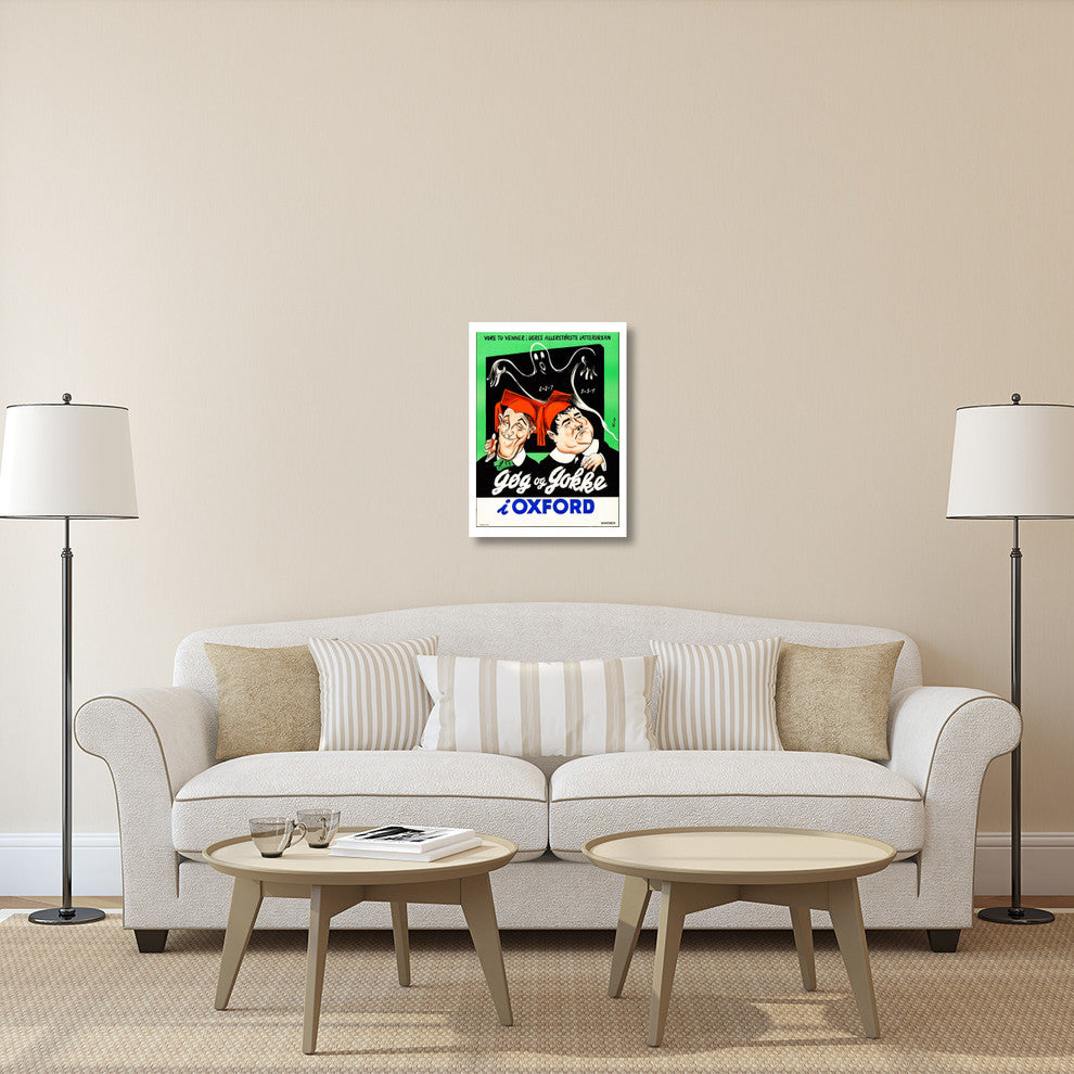 Laurel and Hardy, Norwegian, A Chump At Oxford, 22x30