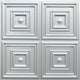 Silver 3D Ceiling Panels, 2''x2'', 200 Sq Ft, Pack of 50