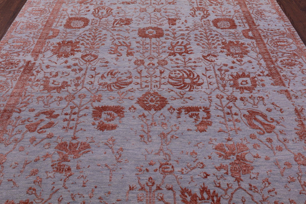 8' 0" X 9' 11" Wool & Silk Handmade Persian Rug - Q15760