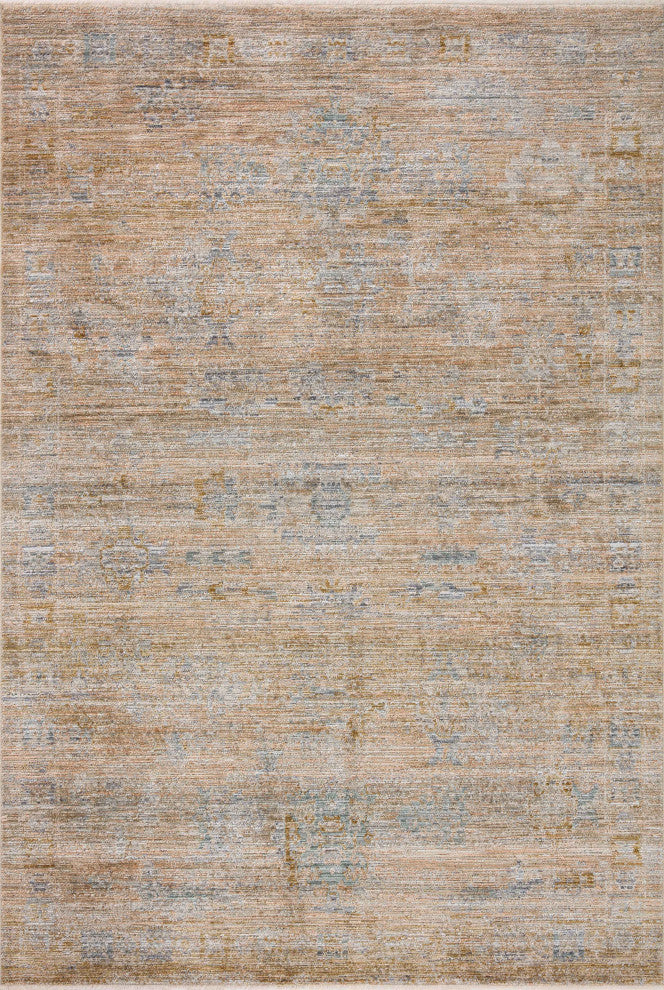Jean Stoffer x Loloi Katherine Copper / Steel 5'-3" x 5'-3" Round Accent Rug