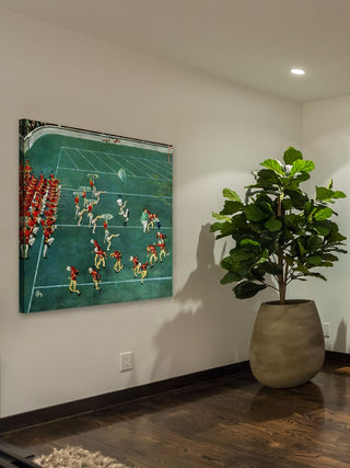 "Marching Band at Halftime" Painting Print on Canvas by Thornton Utz