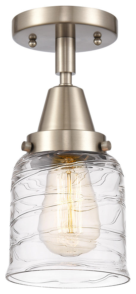 Innovations 447-1C-SN-G513 1-Light Flush Mount, Brushed Satin Nickel