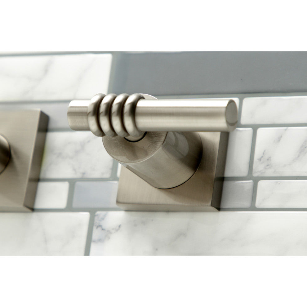 KS6058ML Wall Mount Tub Faucet, Brushed Nickel