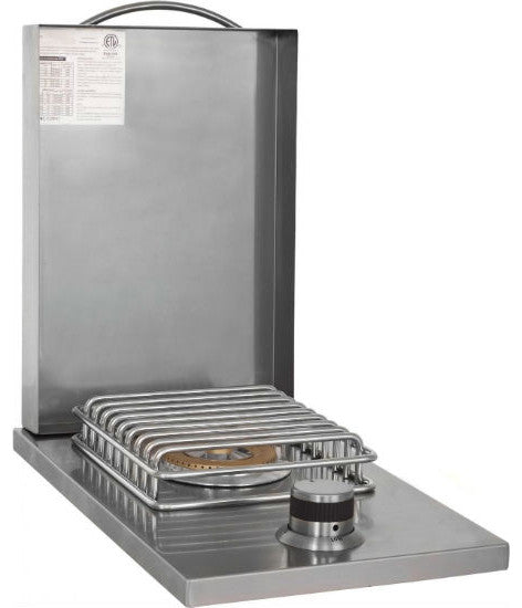 Blaze 12" Stainless Steel Drop-In Single Side Gas Burner with Cover BLZ-SB1