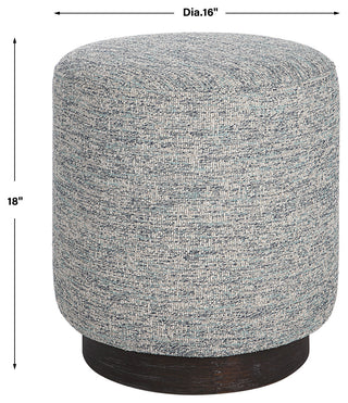 Uttermost Avila Tweed Round ottoman