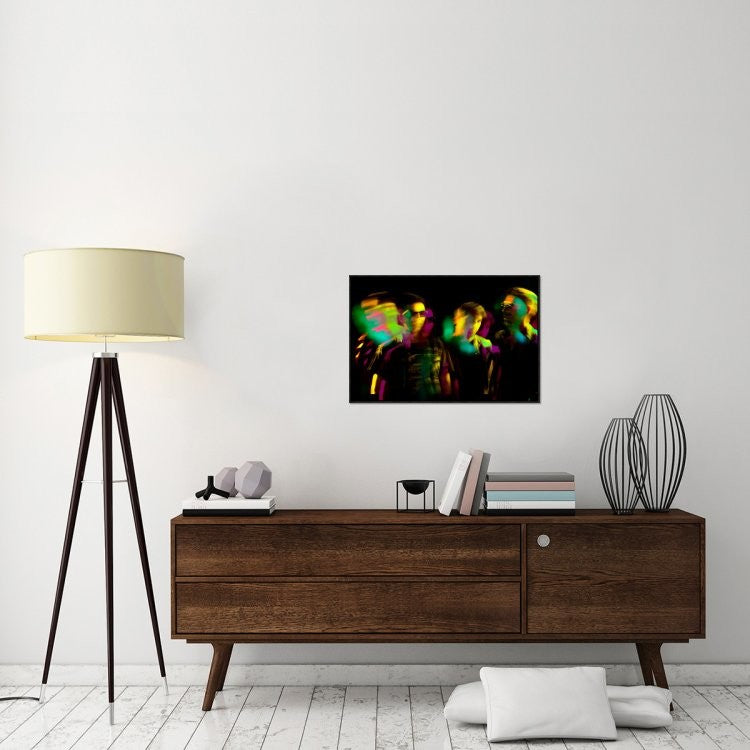 "Untitled" Framed Canvas Giclee by Francisco Ross, 31x21"