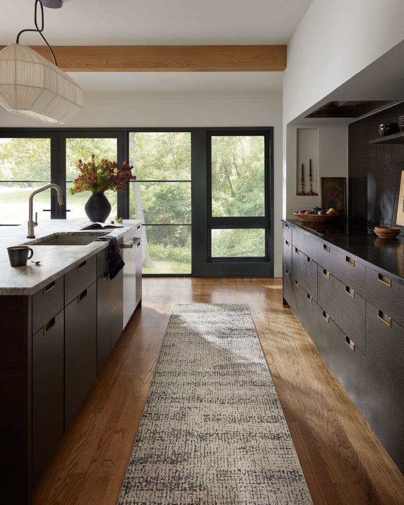 Loloi II Darby Oatmeal / Charcoal 2'-7" x 12'-0" Runner Rug