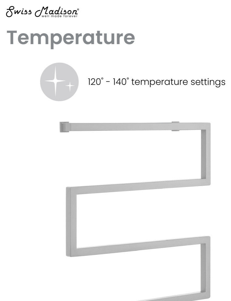 Voltaire 5-Bar Electric Towel Warmer, Chrome