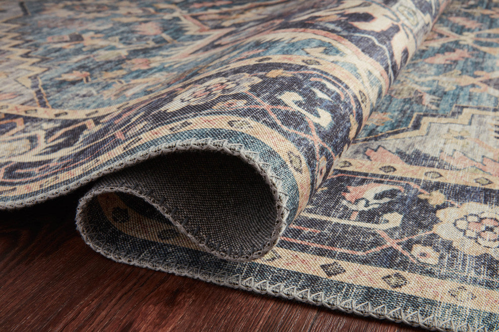 Loloi II Printed Hathaway Navy/Multi Area Rug, 2'x5'