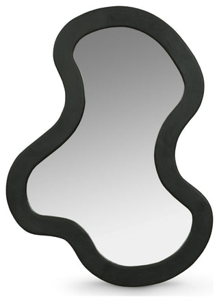 Oblique Mirror, Black, 28" X 38"