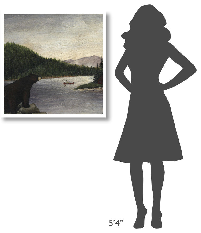 "North Woods Bear II" Digital Paper Print by David Carter Brown, 32"x32"