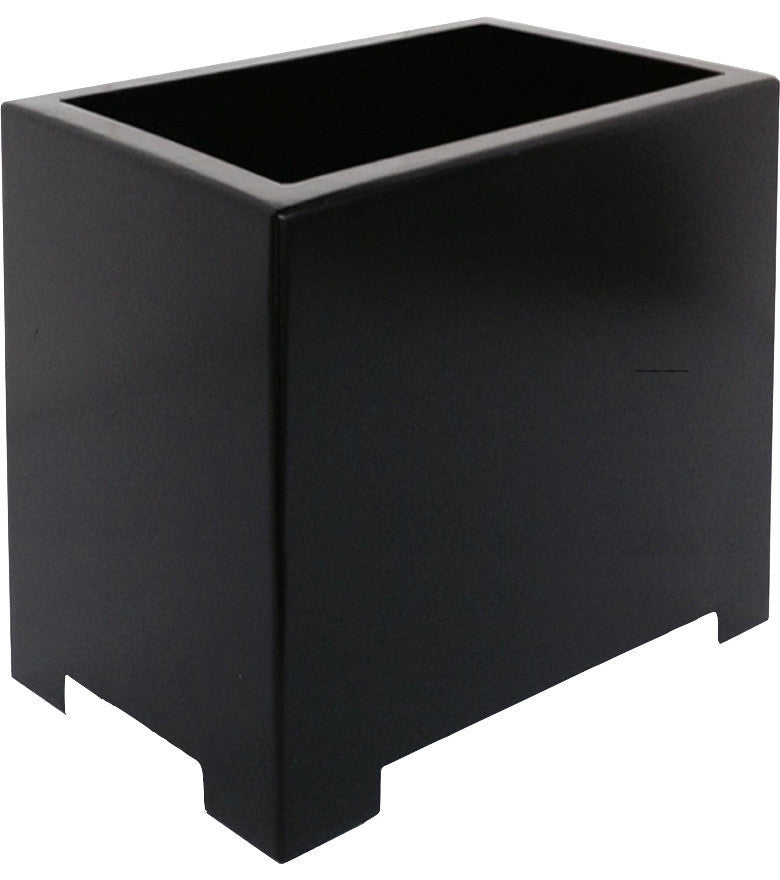 Alora Rectangle Planter, Black