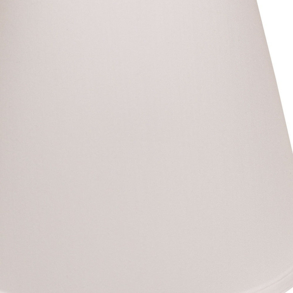 18" White Empire Deep Slanted No Slub Lampshade