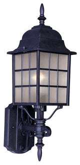 Maxim North Church 1-Light Outdoor Wall Lantern Black - 1050BK