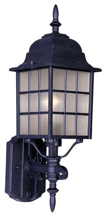 Maxim North Church 1-Light Outdoor Wall Lantern Black - 1050BK