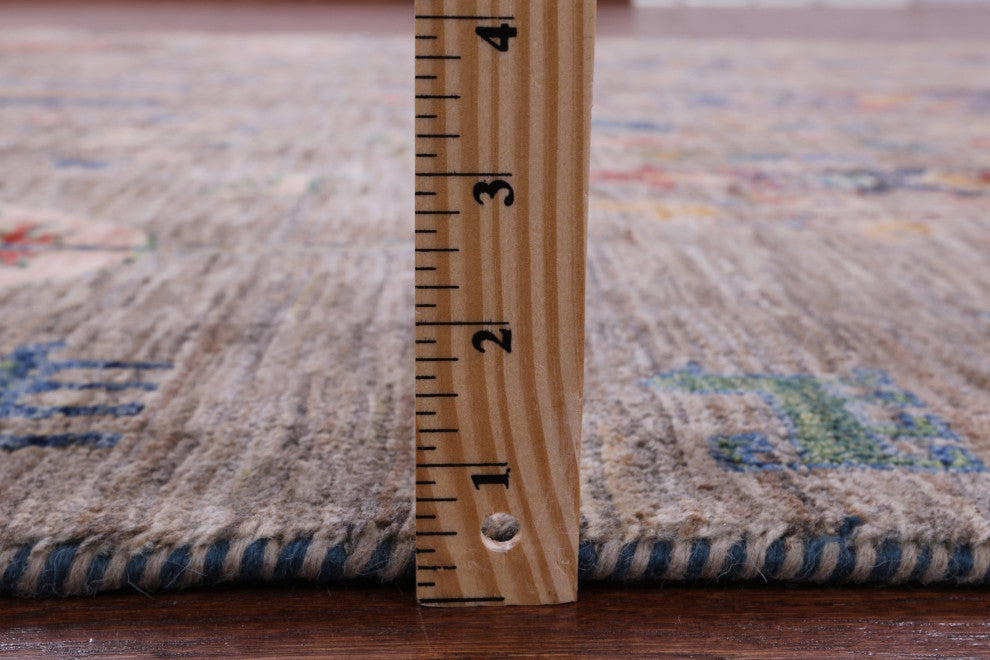 5' 8" X 8' 2" Tribal Persian Gabbeh Handmade Wool Rug Q9761