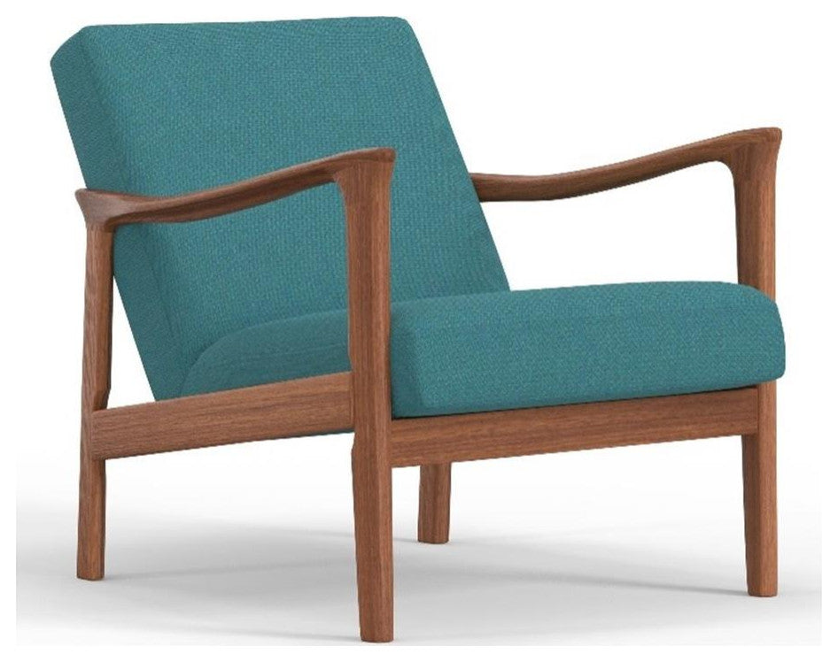 Alpine Furniture Zephyr Lounge Chair in Turquoise