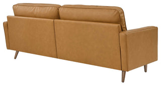 Valour 88" Leather Sofa, Tan