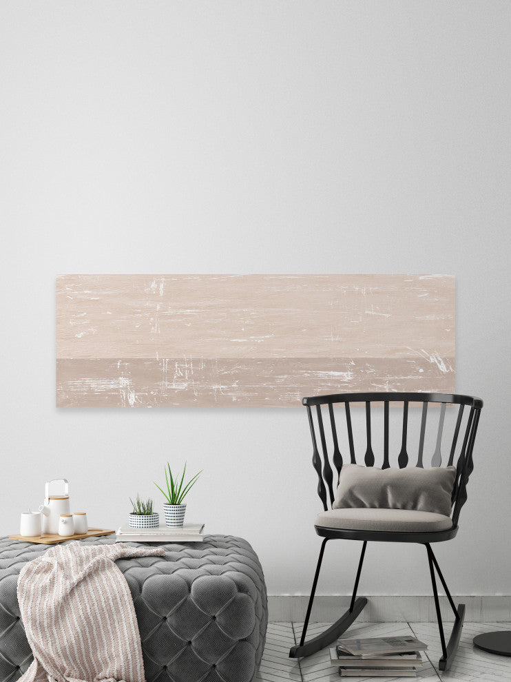 "Settled Sediment" Painting Print on Wrapped Canvas, 45x15