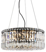 Elegant Lighting V2030D20/RC Maxime 12 Light 20"W Crystal Drum - Black