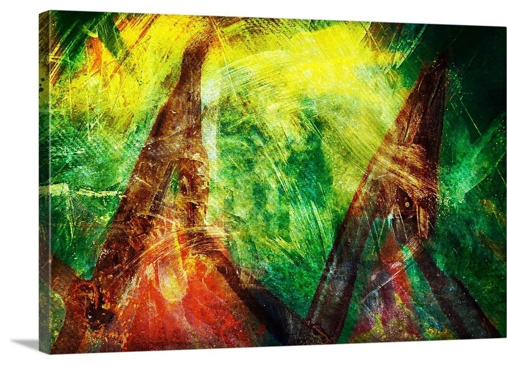 "Teepees" Wrapped Canvas Art Print, 24"x16"x1.5"
