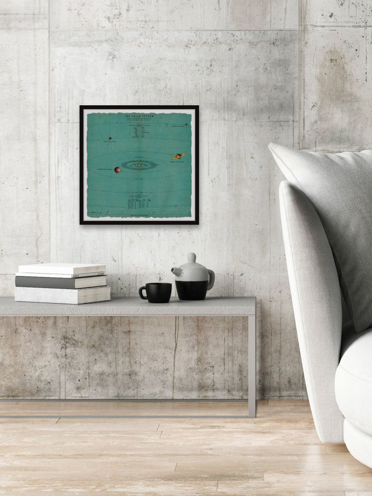 "Planet Motion" Framed Painting Print, 12x12