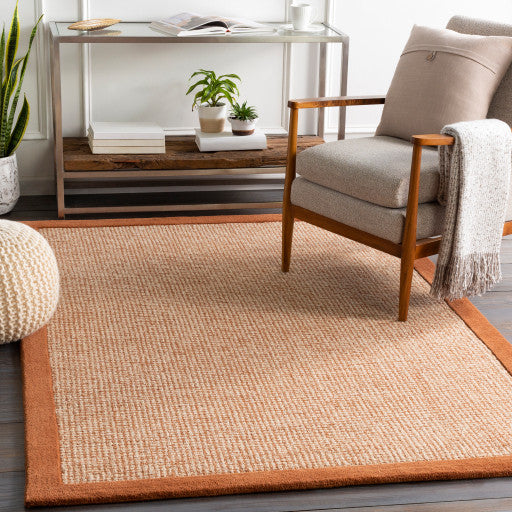 Surya Siena SNA-2304 6'x9' Rug, Camel/Cream/Khaki