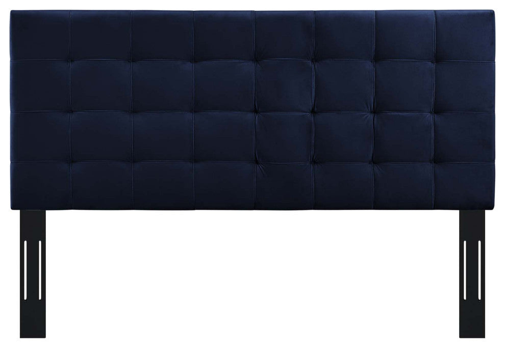 Paisley Tufted King and California King Upholstered Performance Velvet Headboard