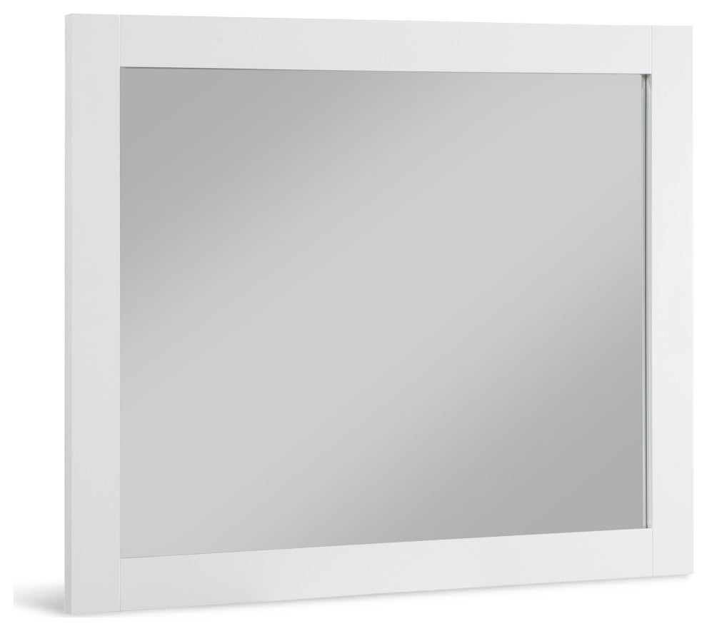 Monad Mirror, White, 44" Wide