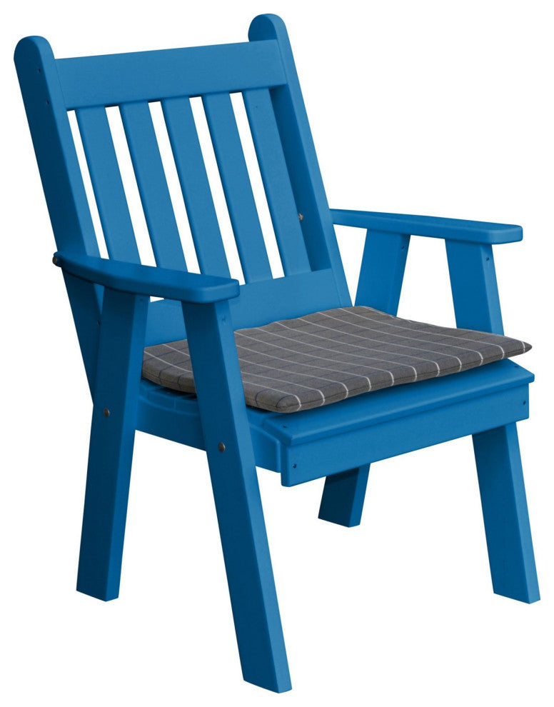 Poly Traditional English Chair, Blue