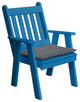 Poly Traditional English Chair, Blue