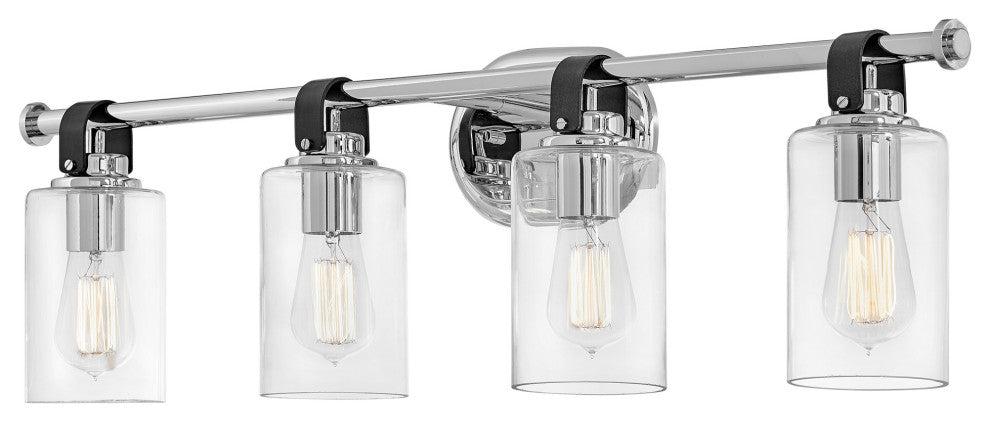 Hinkley Lighting 52884 Halstead 4 Light 32"W Bathroom Vanity - Heritage Brass