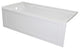 Ovo White Acrylic Bathtub, Decorative Skirt and Double Flange 60"x32", LH