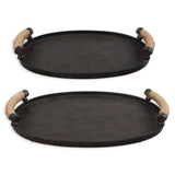 Uttermost Viggo Bronze Trays, 2-Piece Set