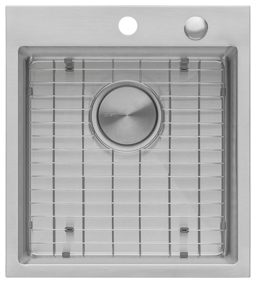 Ruvati RVH8006 18 x 20 Inch Drop-in Stainless Steel Kitchen Sink Single Bowl