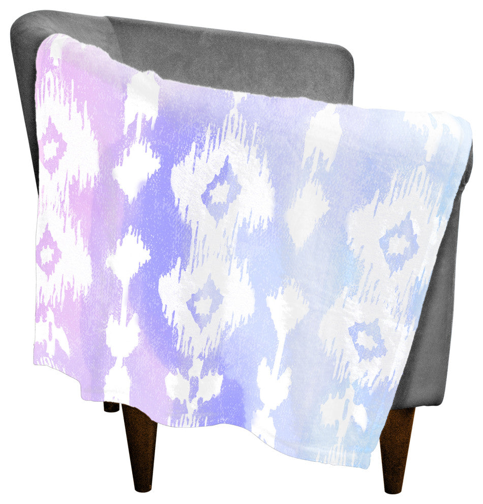 Watercolor Ikat 30x40 Throw Blanket