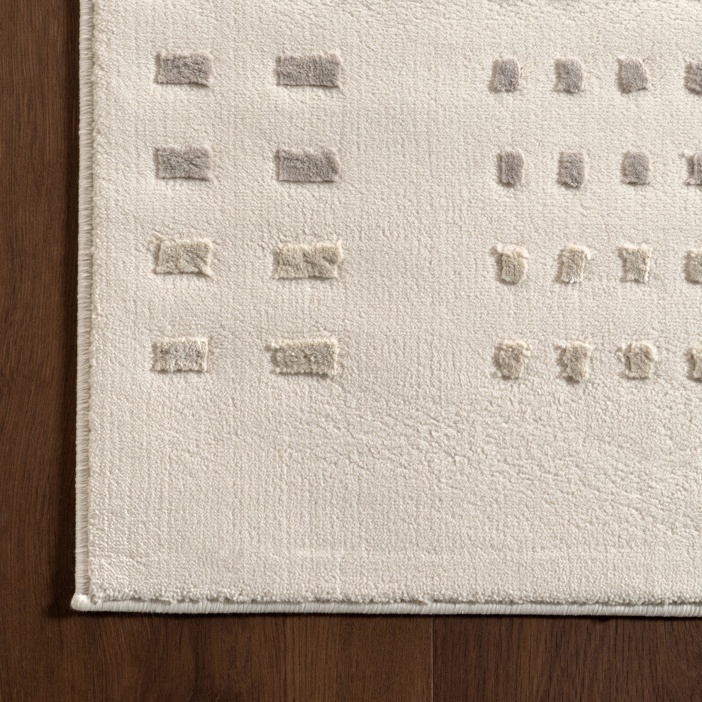 Nuloom Rowyn Geometric Washable Rug, Cream 2' x 3'